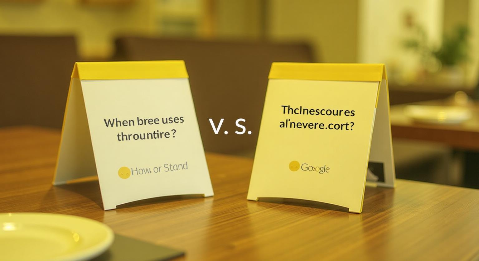 Google Review Stands vs Table Tents – Which Works Better?