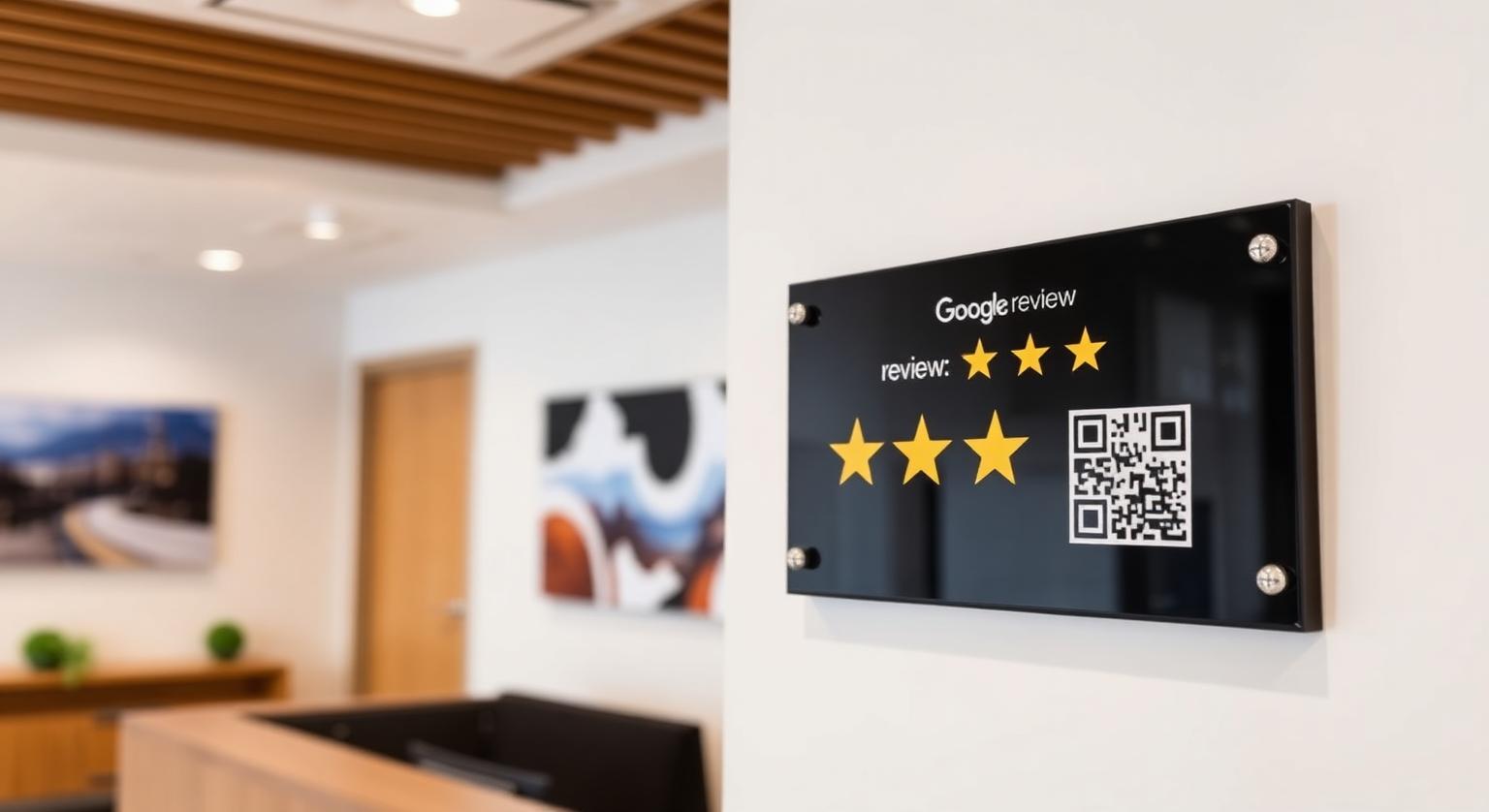 How to Mount a Google Review Plaque: Trust-Signal Placement Guide