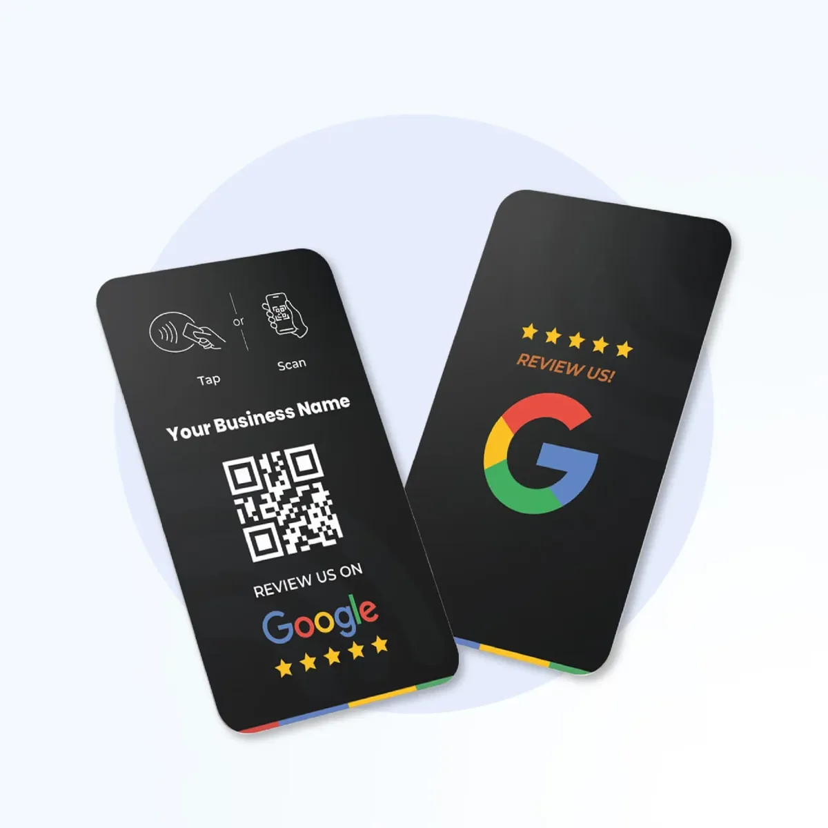 Google Review Cards NFC + QR Code — NFC Google review card view 8