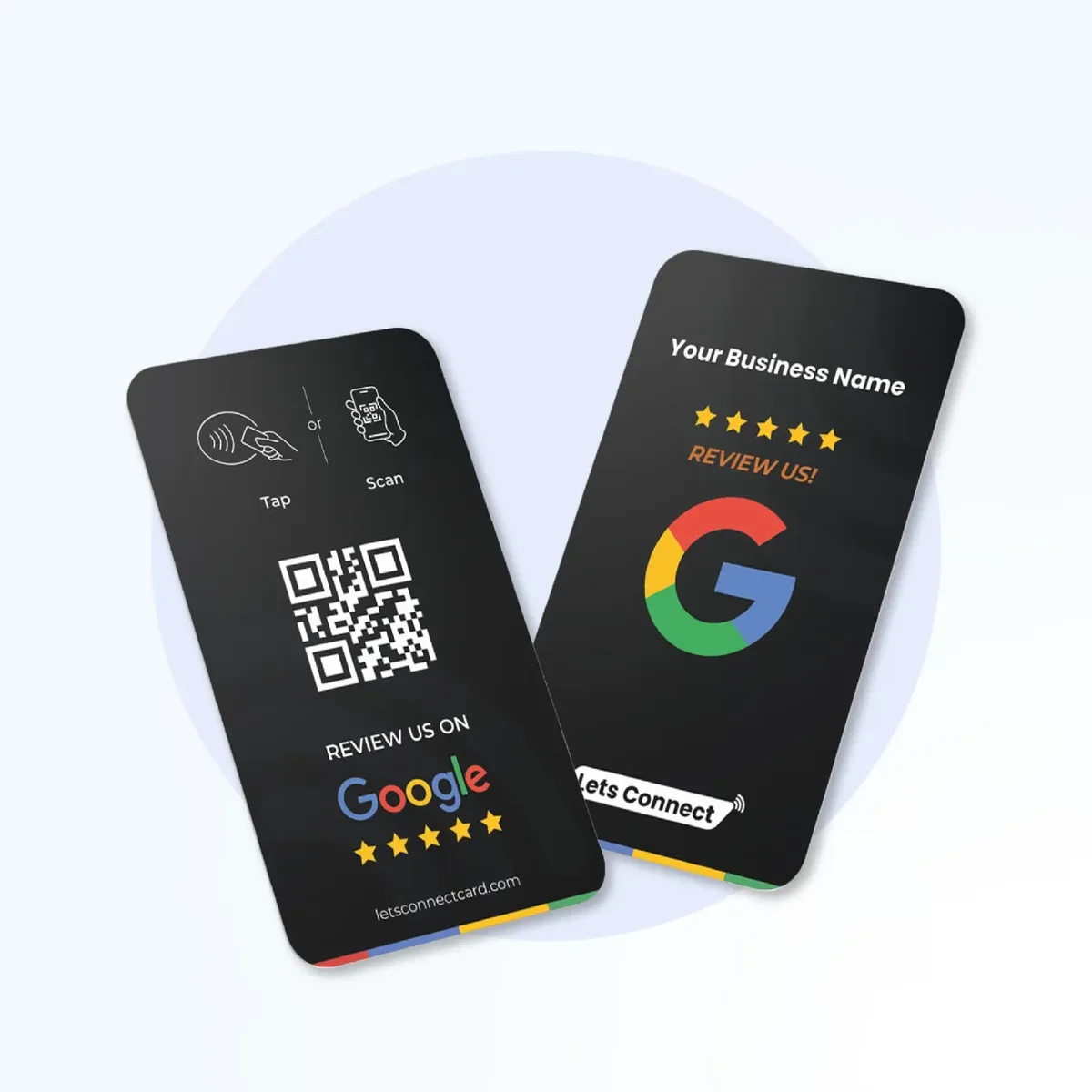 Google Review Cards NFC + QR Code — NFC Google review card view 7