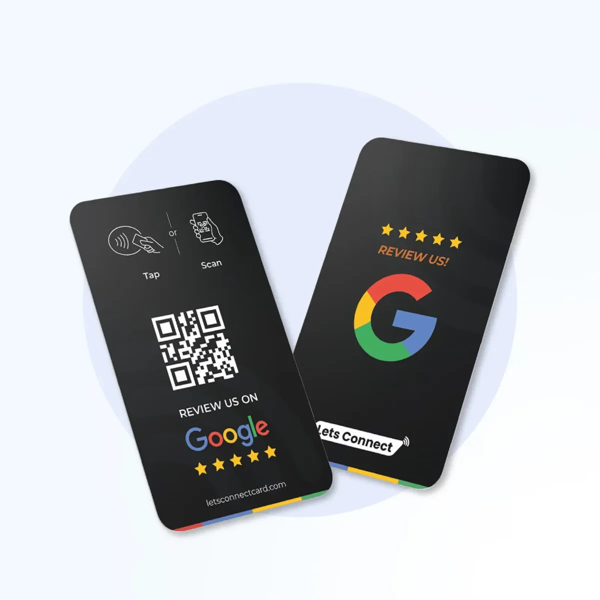 Google Review Cards NFC + QR Code โ NFC Google review card showcase 6 (USA)