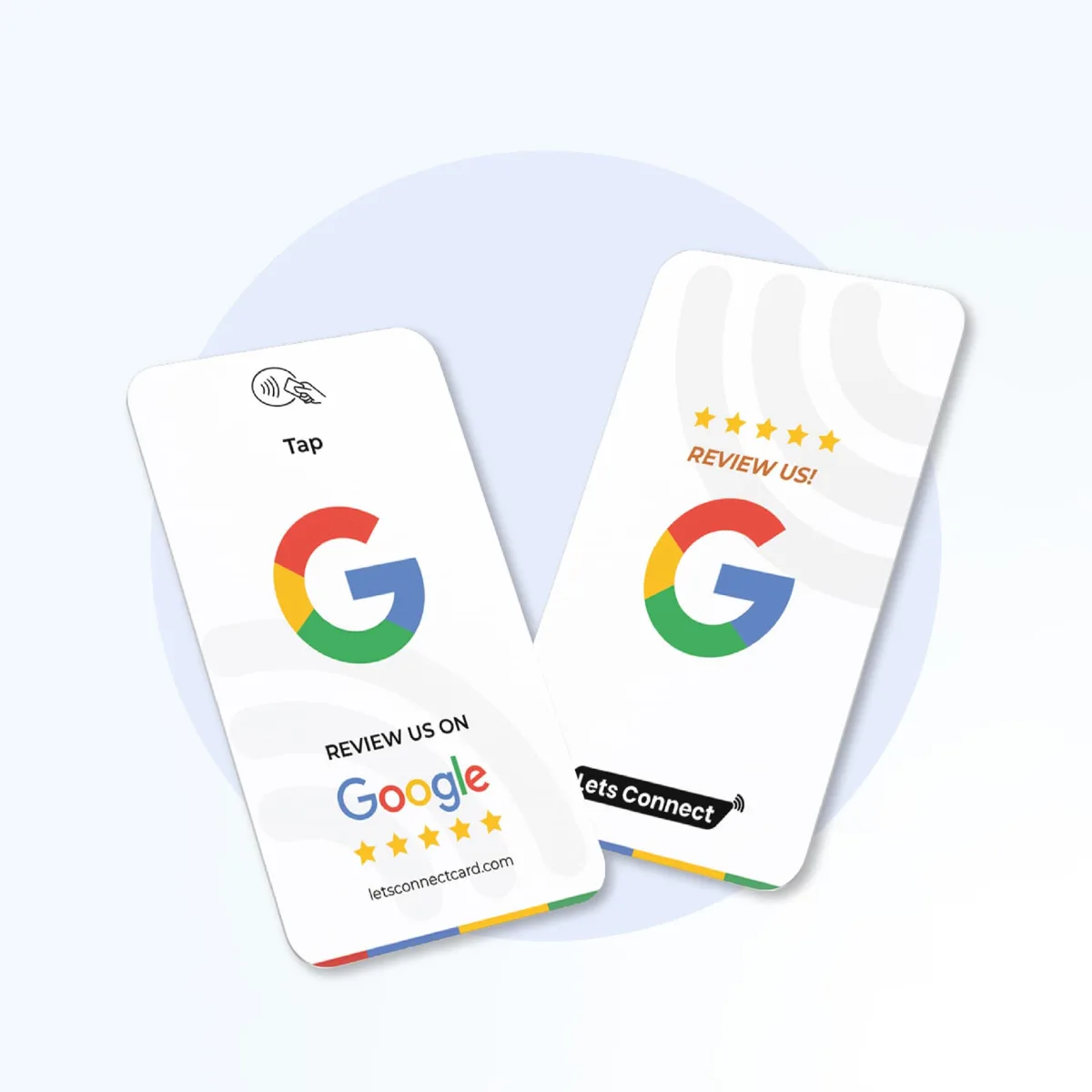 Google Review Cards โ NFC + QR Code | NFC Google review card for USA
