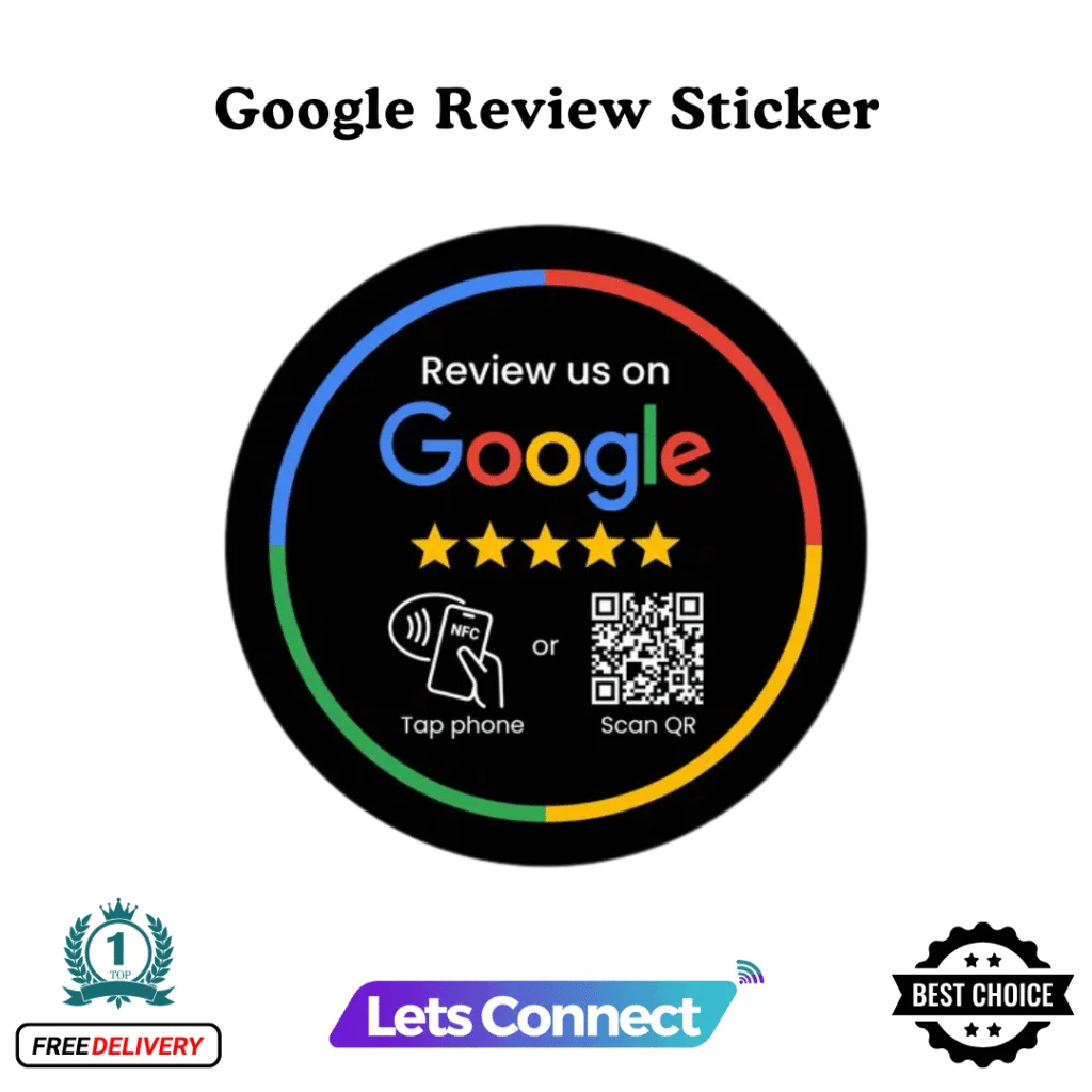 Google Review Stickers QR Code & NFC Stickers — NFC Google review card showcase 2 (Canada)