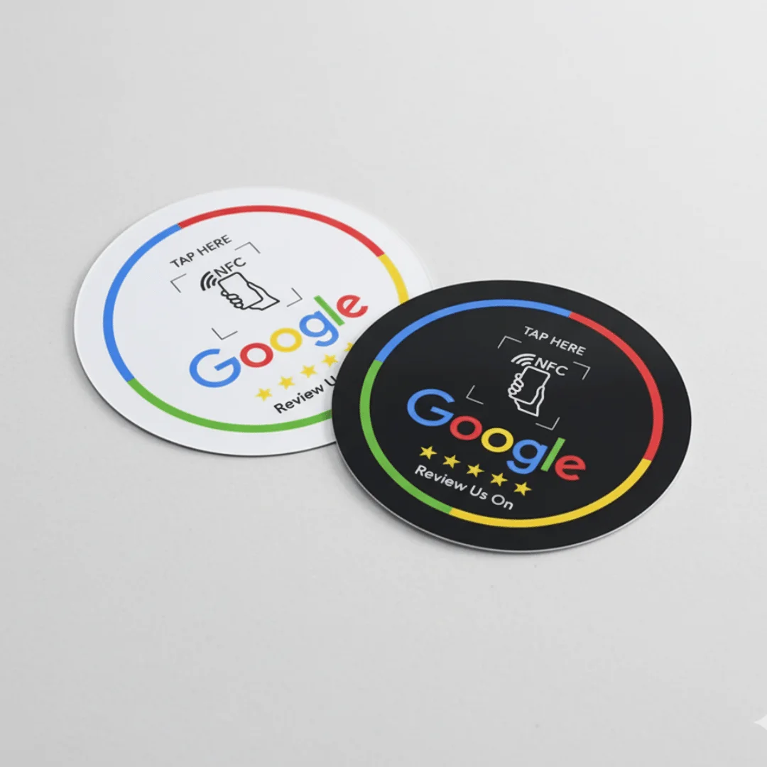 Google Review Stickers QR Code & NFC Stickers — NFC Google review card showcase 4 (Canada)