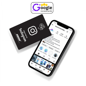 Instagram Black_White Review Cards Simple