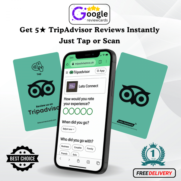Tripadvisor Green_Black Review Cards Simple