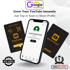 Youtube Business Card with NFC QR Code