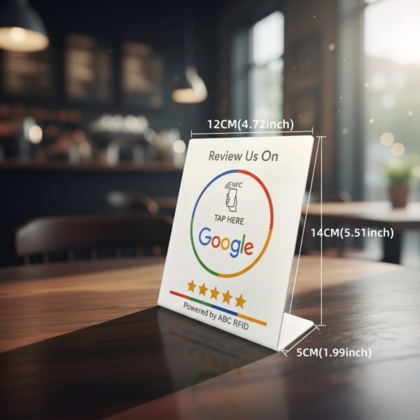 NFC Google Review Stands-White