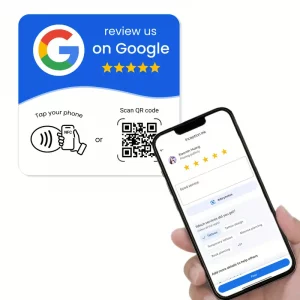 google-review-plaque-blue
