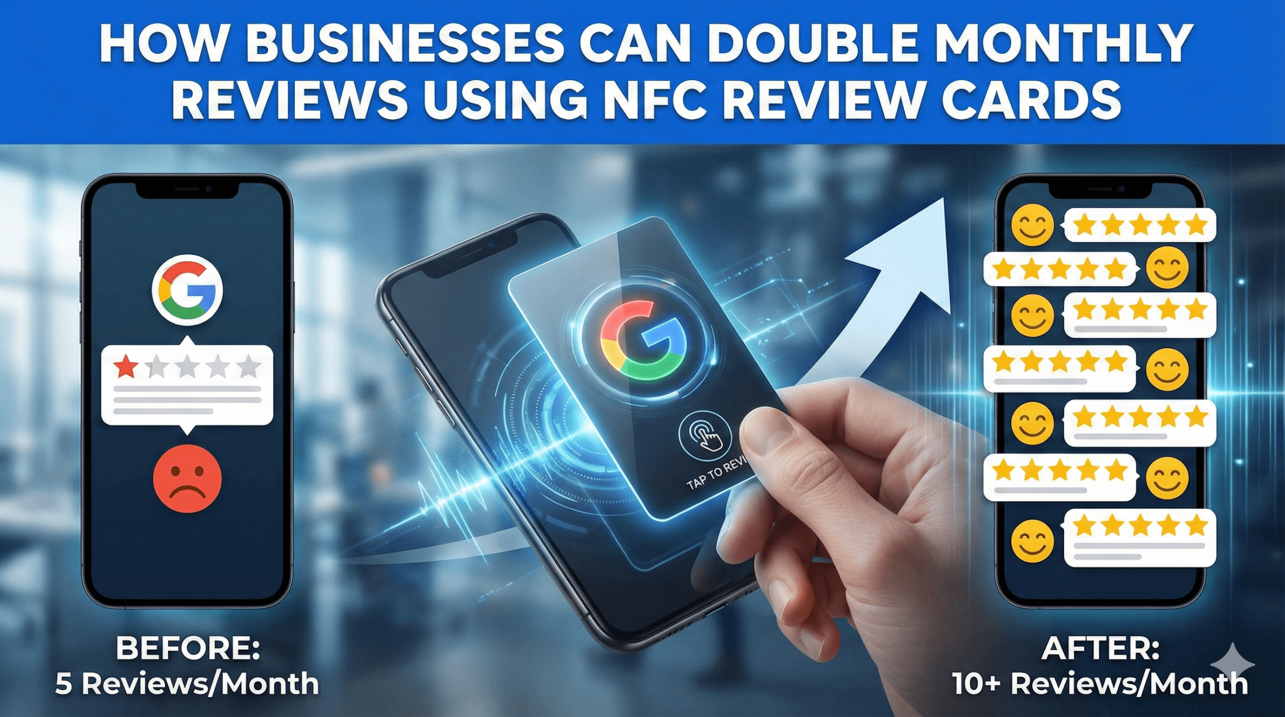 How Businesses Can Double Monthly Reviews Using NFC Review Cards