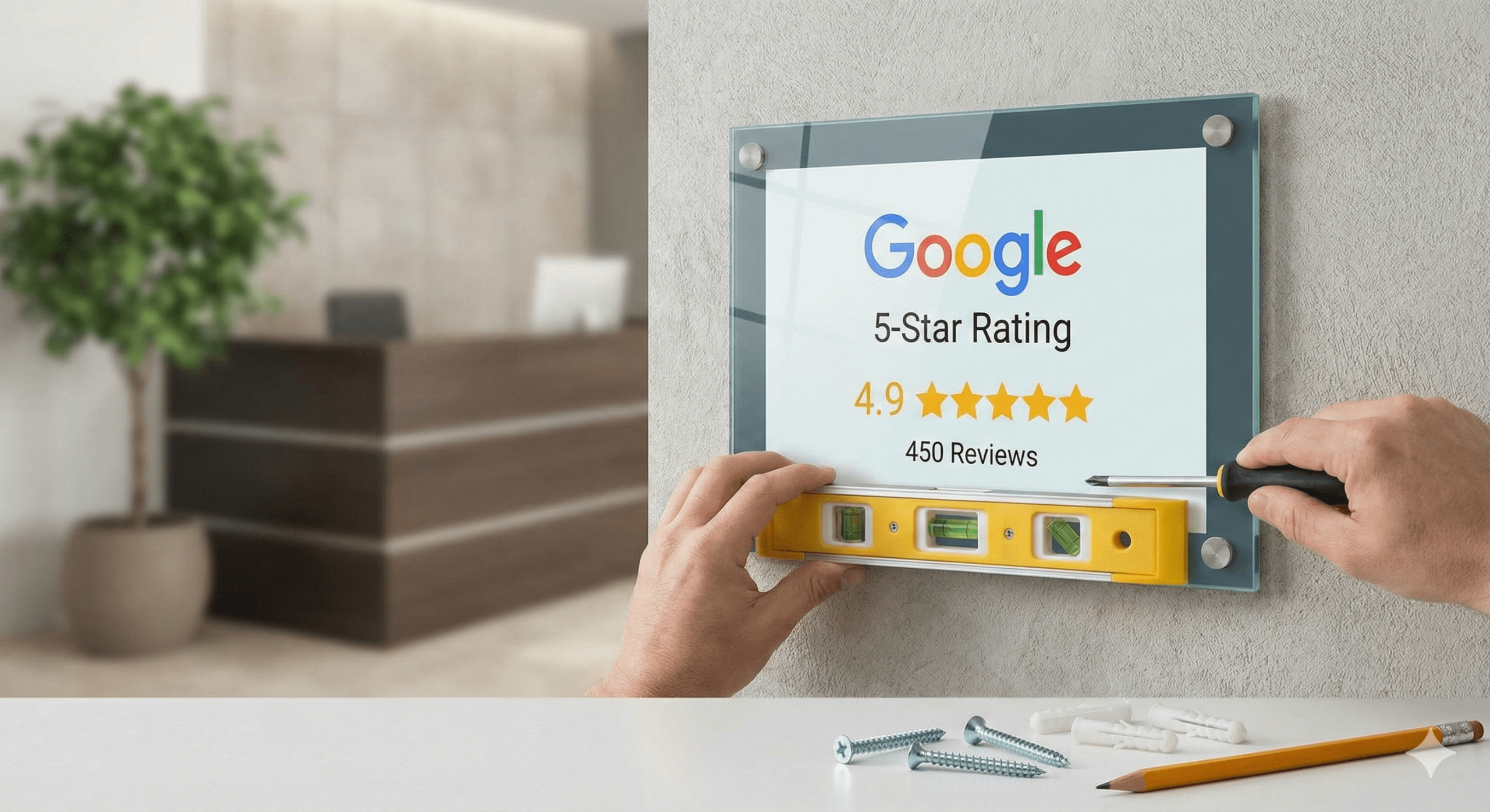 Mounta and Display a Google Review Plaque